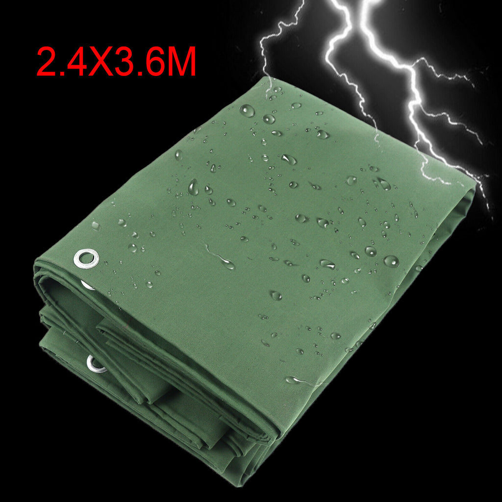 Green Waterproof Canvas Tarp R847454