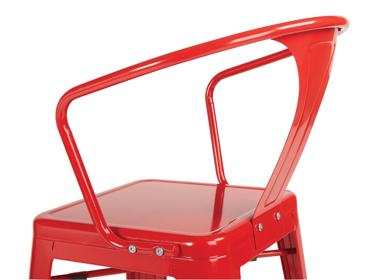 Red Cafe Stool P2489