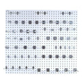 White Square Steel Pegboard Kit P838