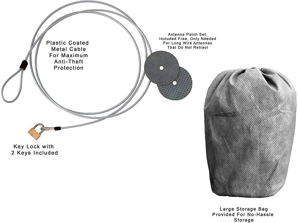 Car Cover with Fleece Lining, Anti-Theft Cable Lock, Bag & Wind Straps E388