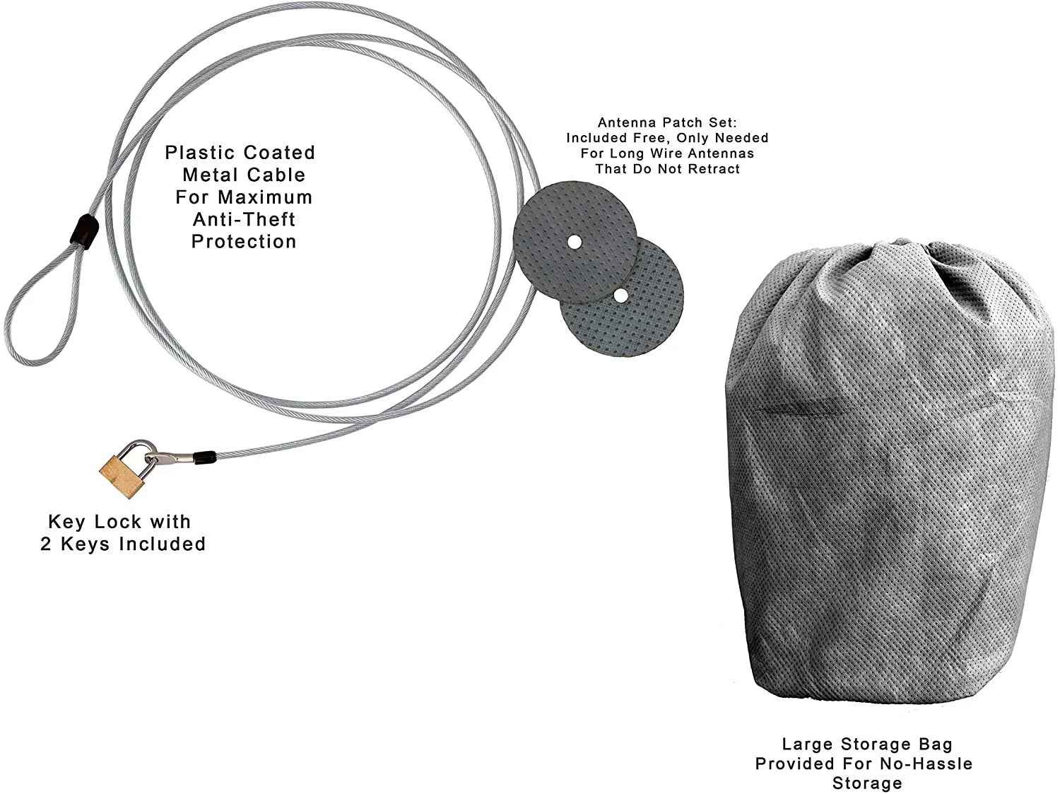 Car Cover with Fleece Lining, Anti-Theft Cable Lock, Bag & Wind Straps E388