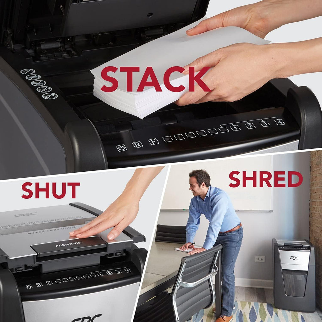 Auto Feed+ 230 Sheet Capacity Micro-Cut Paper Shredder O35245