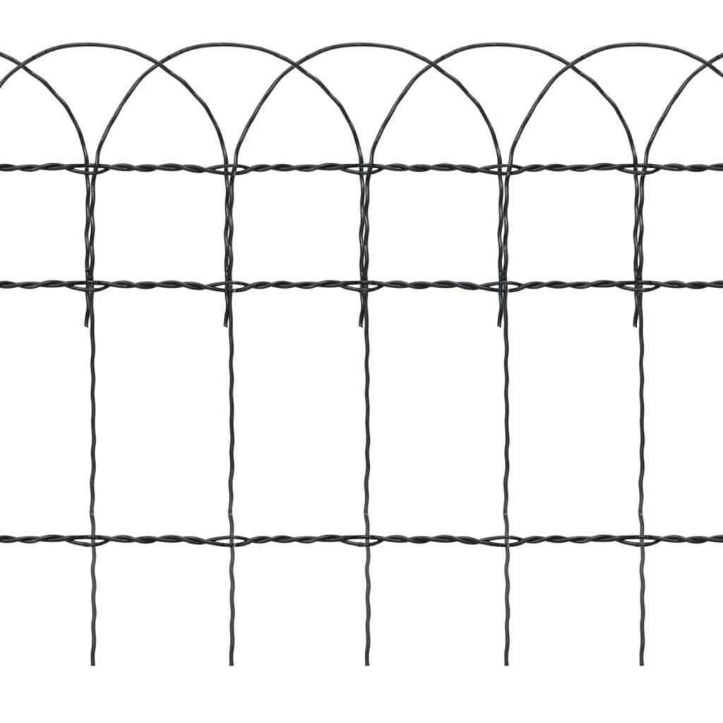 Powder-Coated Iron Garden Border Fence N99663