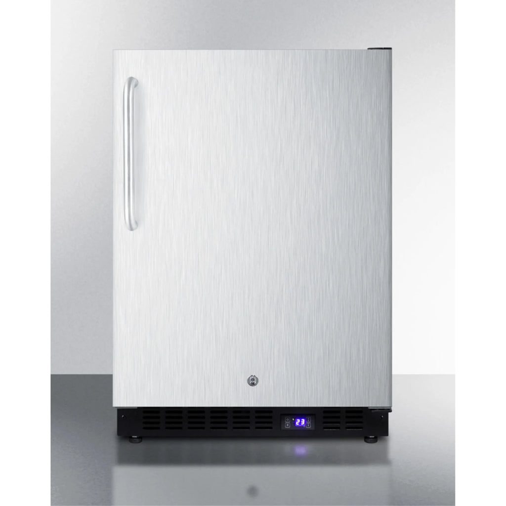 Complete Stainless Steel All-Freezer with Icemaker and Digital Thermostat W767100