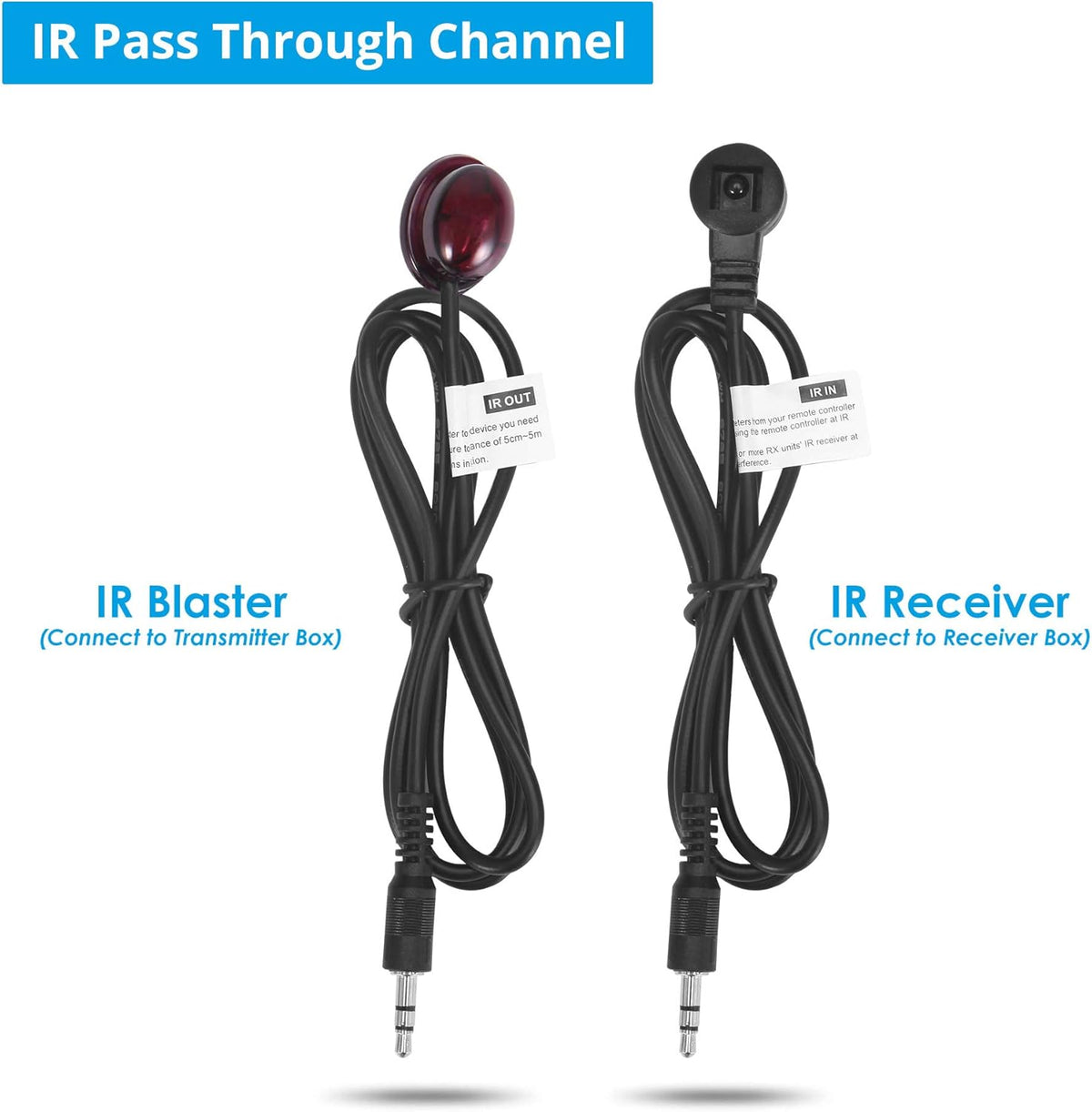 HDMI Extender Over Ethernet Cat6, 394ft, IR Extension, 1080p F247