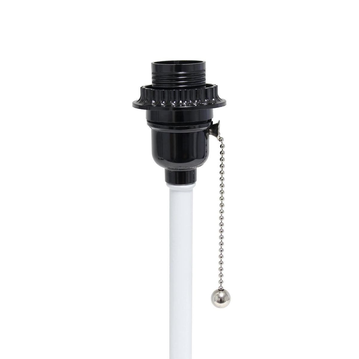 White Stick Lamp with Fabric Shade H4840