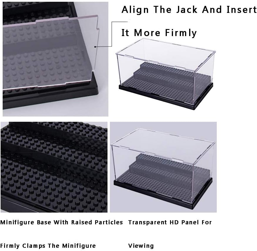 Pack of 2 Acrylic 3 Layer Display Case for Minifigure U3264