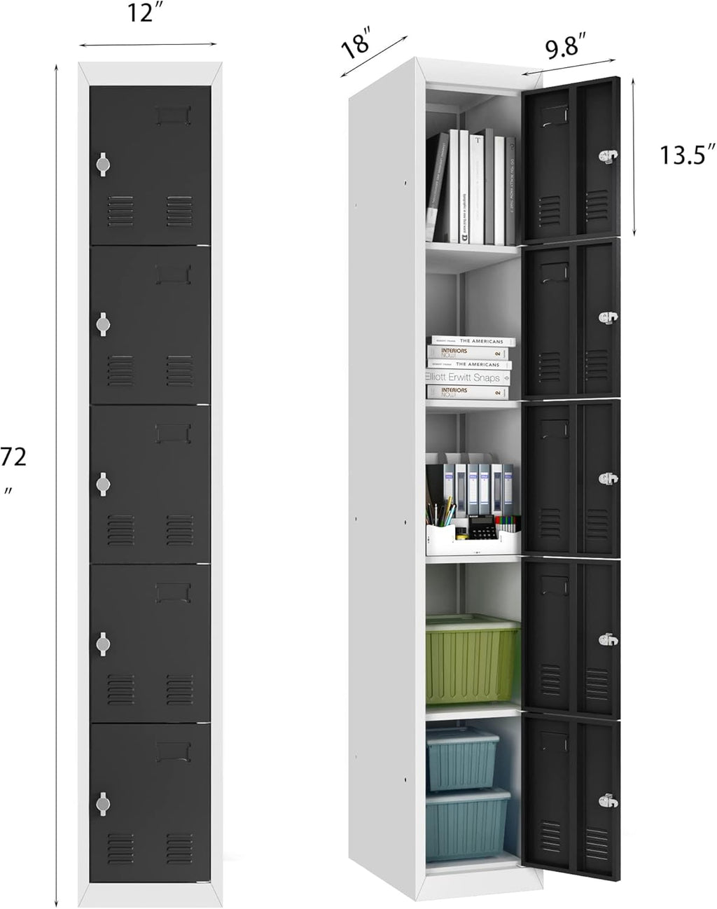 5 Door Metal Storage Cabinet N206