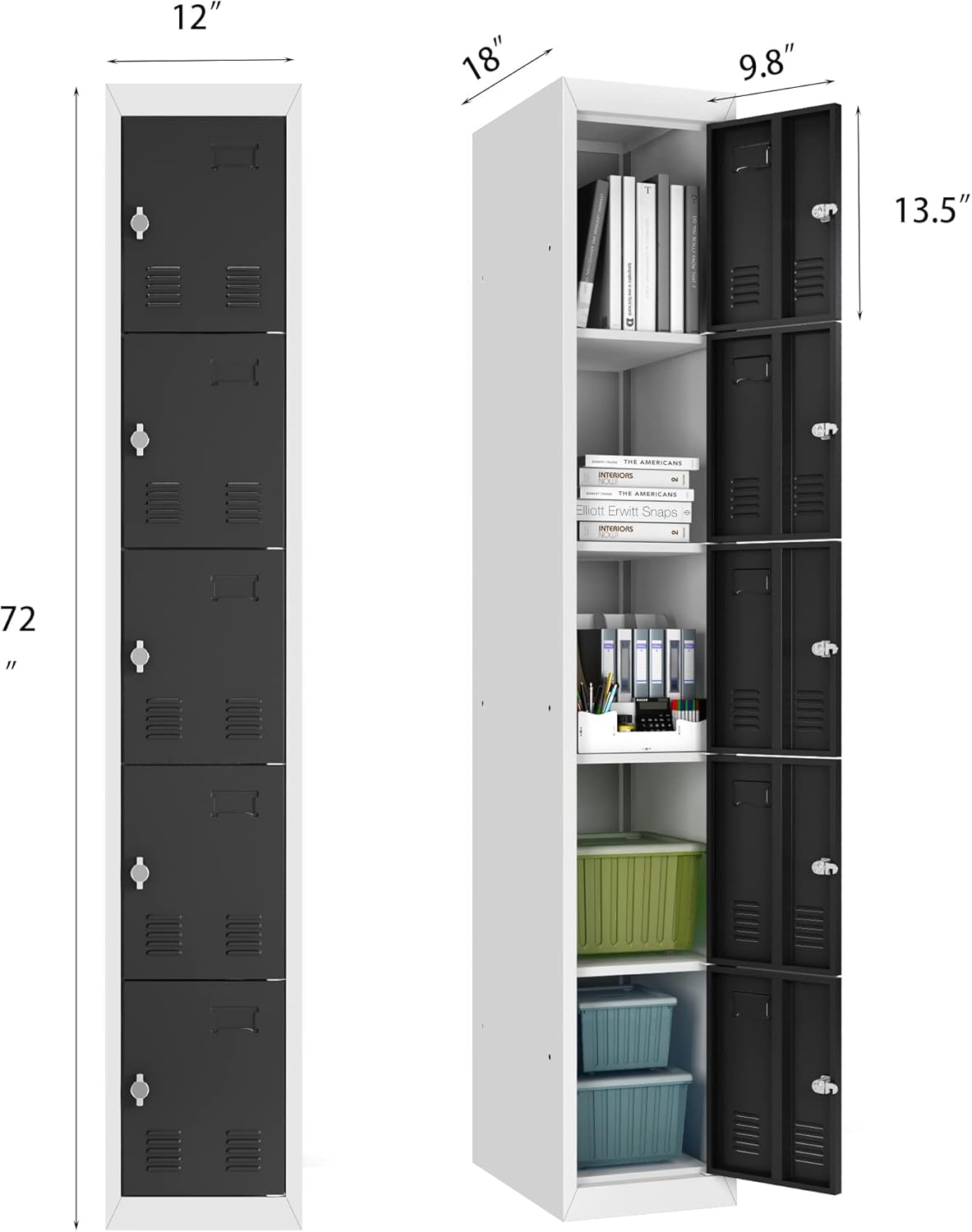 5 Door Metal Storage Cabinet N206
