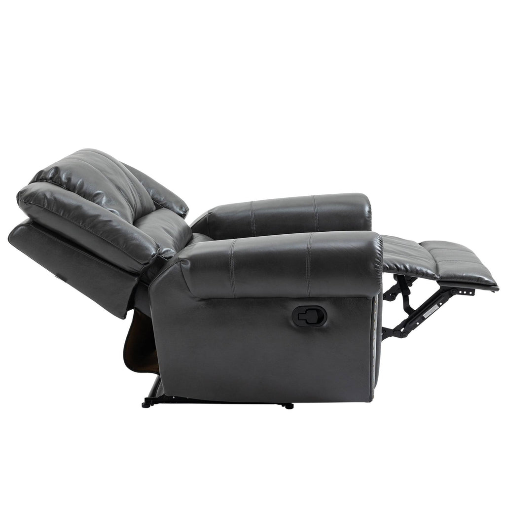 Grey Microfiber Manual Standard Recliner X4230