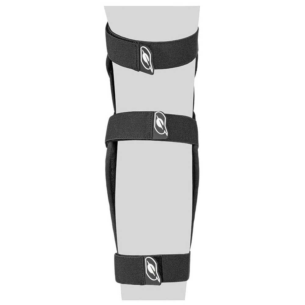 Black-White Carbon Look Knee Protectors, Size M Z7923