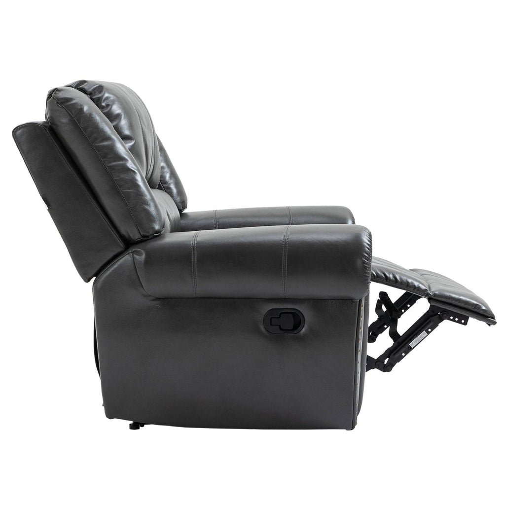 Grey Microfiber Manual Standard Recliner X4230