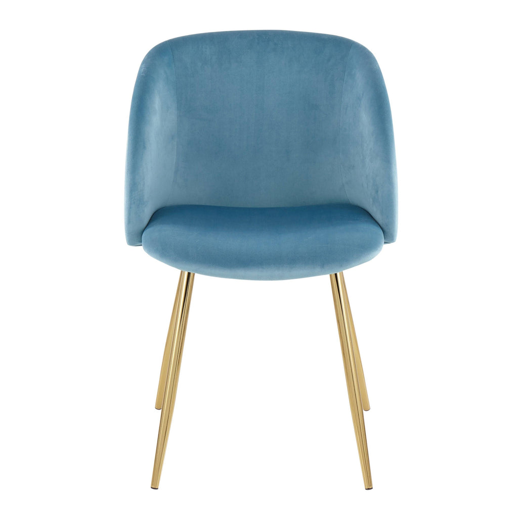 Black Velvet and Chrome Chair Set of 2 C59718