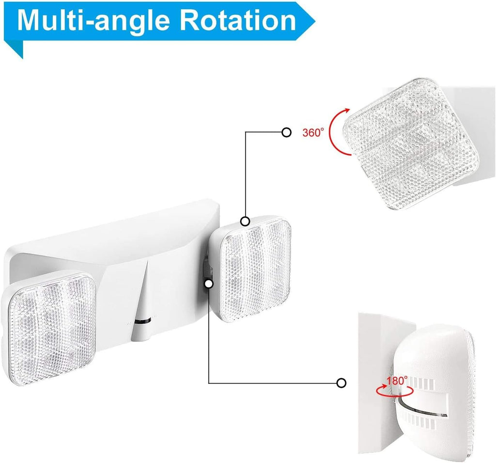 6 Pack LED Exit Sign with Emergency Light X89484