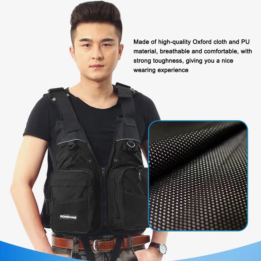 Outdoor Fishing Floatage Jackets with Multi-Pockets H953904