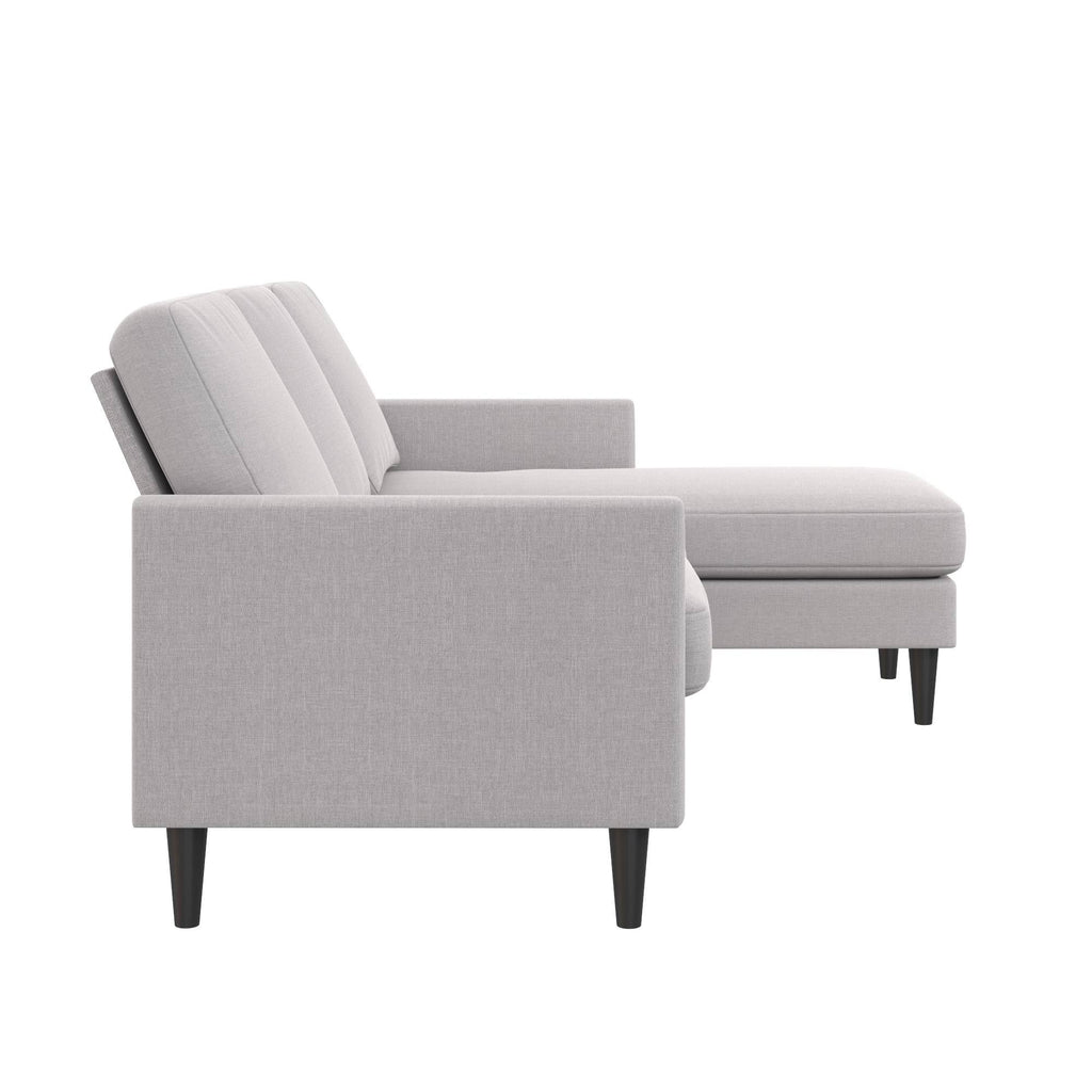 Light Gray Linen Sofa Sectional M61175