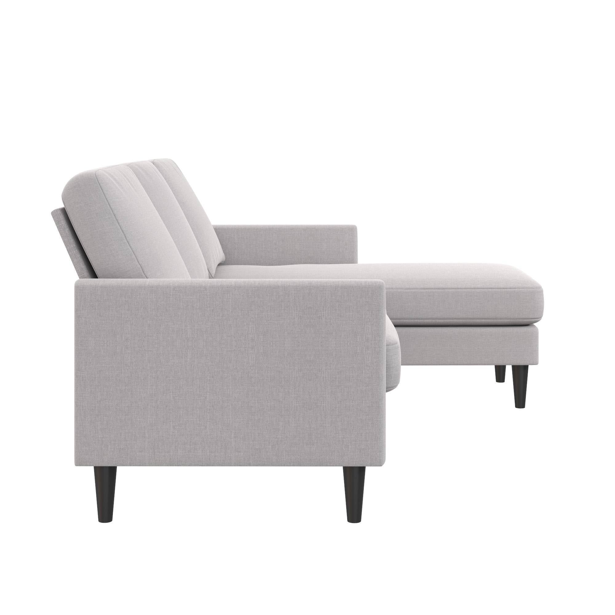 Light Gray Linen Sofa Sectional M61175