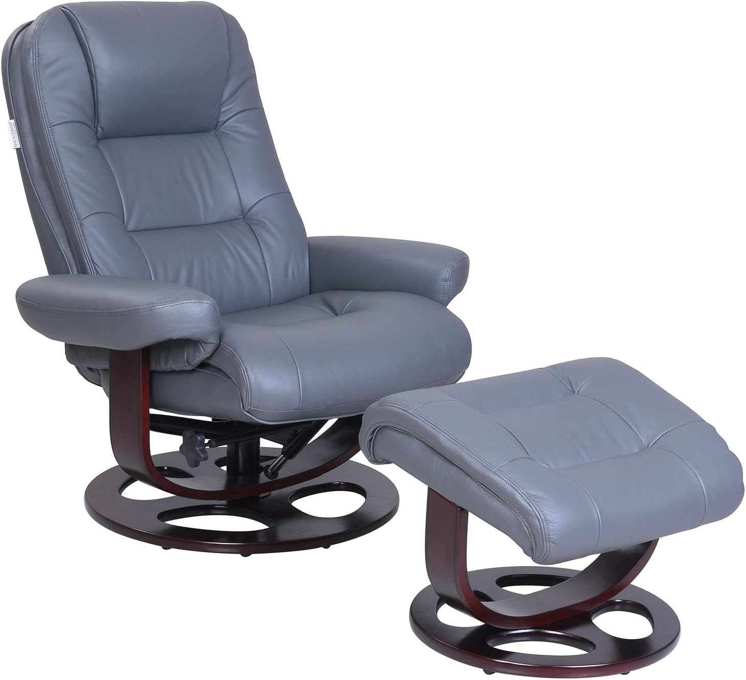 Marlene-Gray Pedestal Recliner Q37620