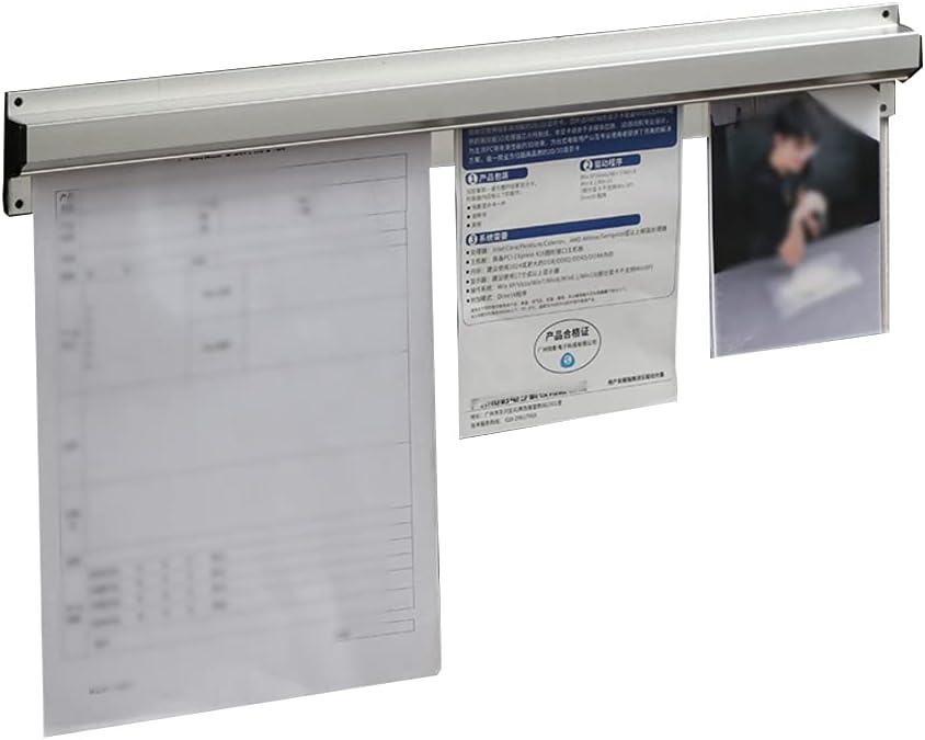 3-Pack Aluminium Ticket Bill Holder Slide Check Rack I83334