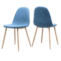 Blue Fabric Dining Chair Set of 2 V635603