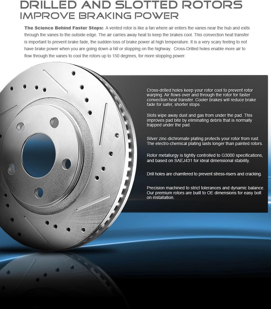 REAR Rotors + Ceramic Brake Pads + Clips U720872