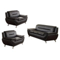 3 Piece Black Living Room Set J659