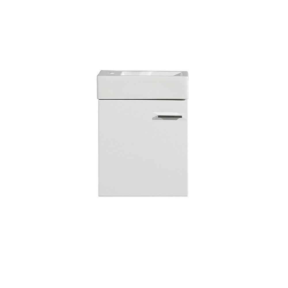 Glossy White Bathroom Vanity E891776
