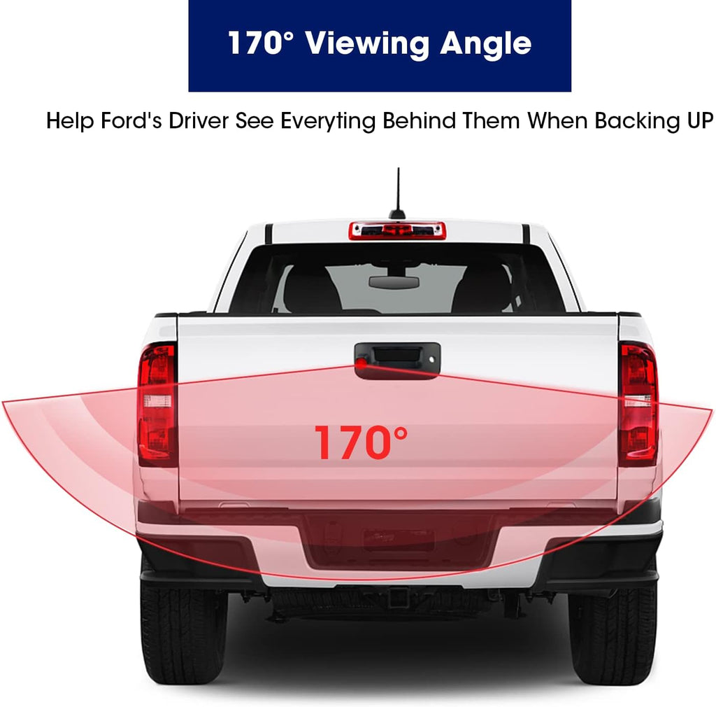 Tailgate Handle Backup Camera with RCA Connector Pack of 2 Q8549