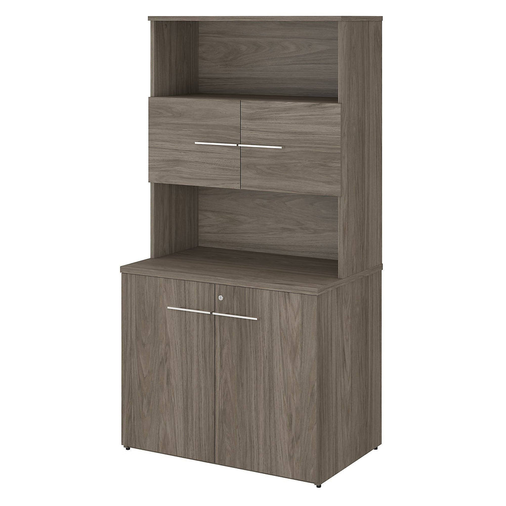 36W Tall Storage Cabinet with Doors and Shelves S54169