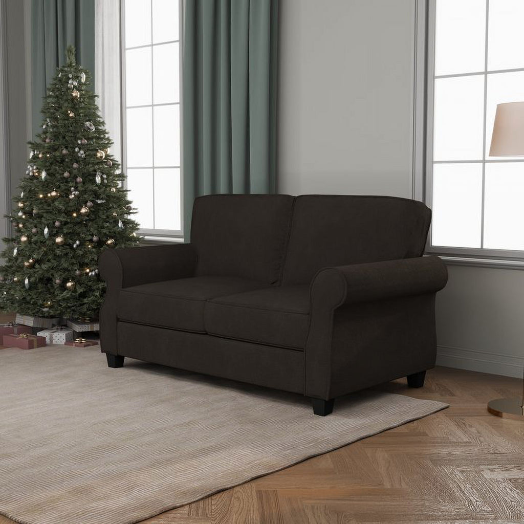 Brown Loveseat Sofa Q425