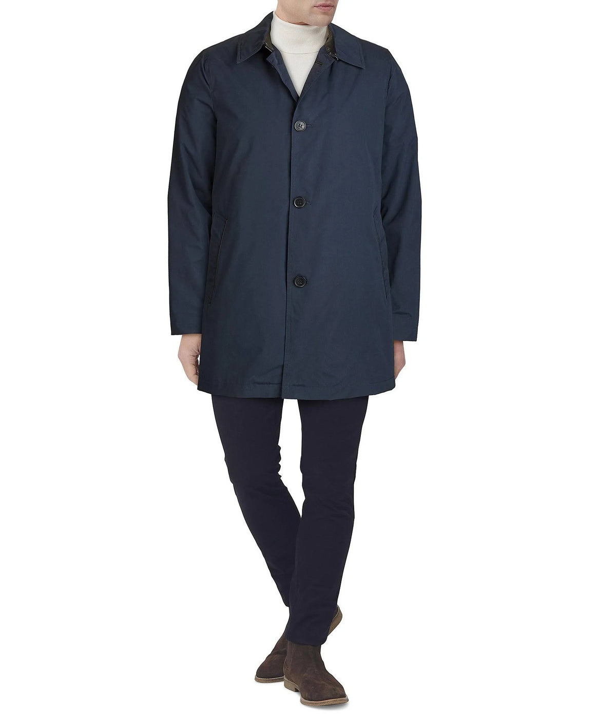 Navy Rain Car Coat Z984412