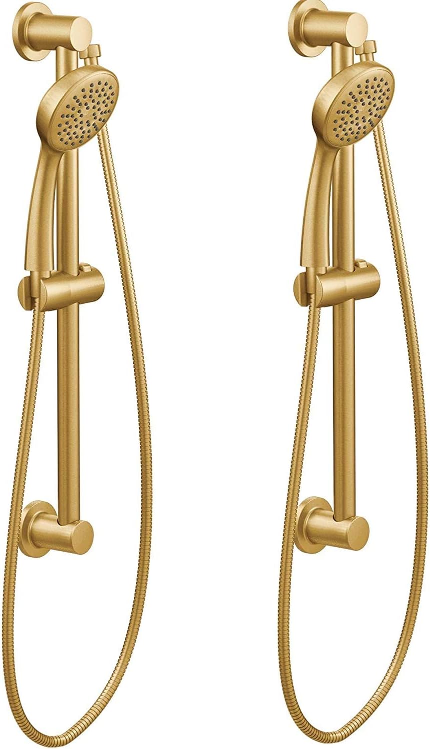 Chrome Handheld Shower with 24-Inch Slide Bar and 59-Inch Hose U59073