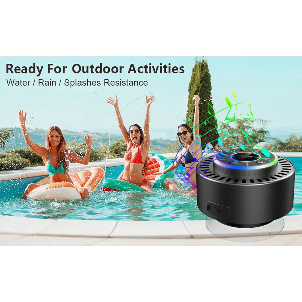 Waterproof BT LED Time Display Speaker M609