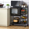 3-Tier Kitchen Standing Bakers Rack with Storage Basket Z474