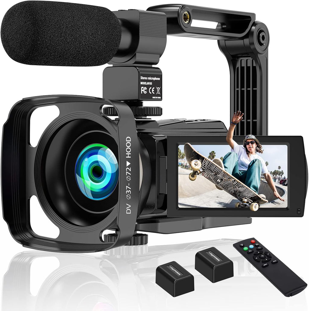 4K 48MP 60FPS 16X Zoom WiFi Camcorder with Microphone P8559