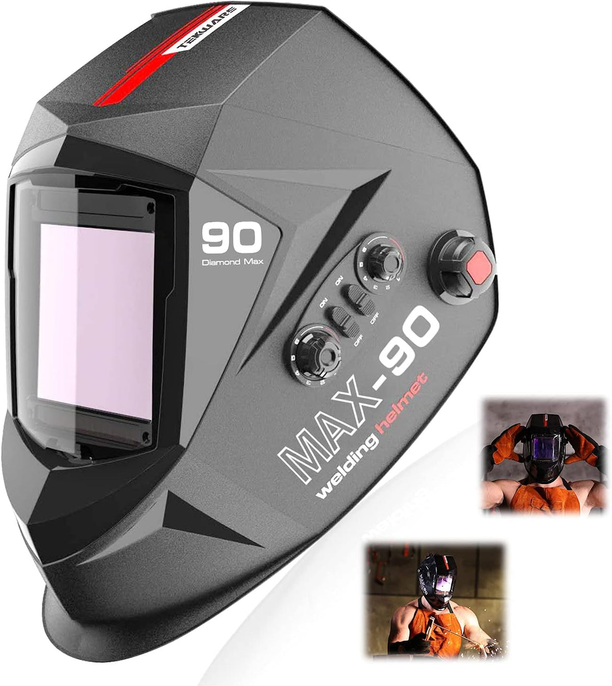 Welding Helmet Auto Darkening with 4 Arc Sensor Variable Shade D96057