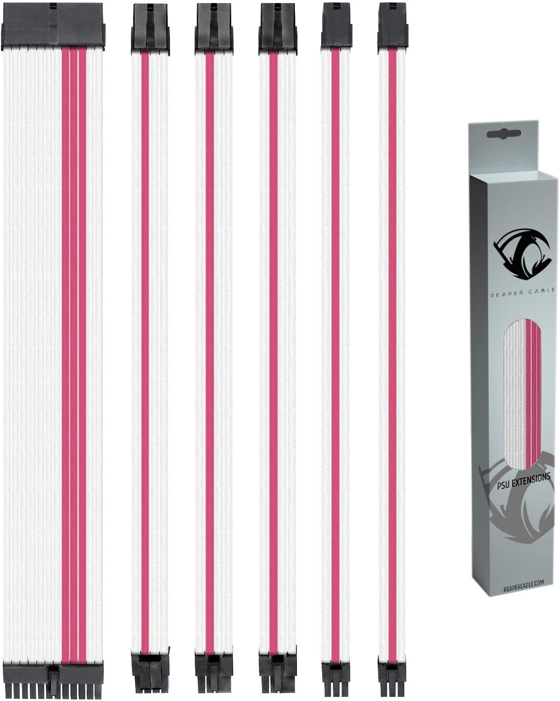 White & Aqua Blue Sleeved PSU Extension Set with Combs N139212