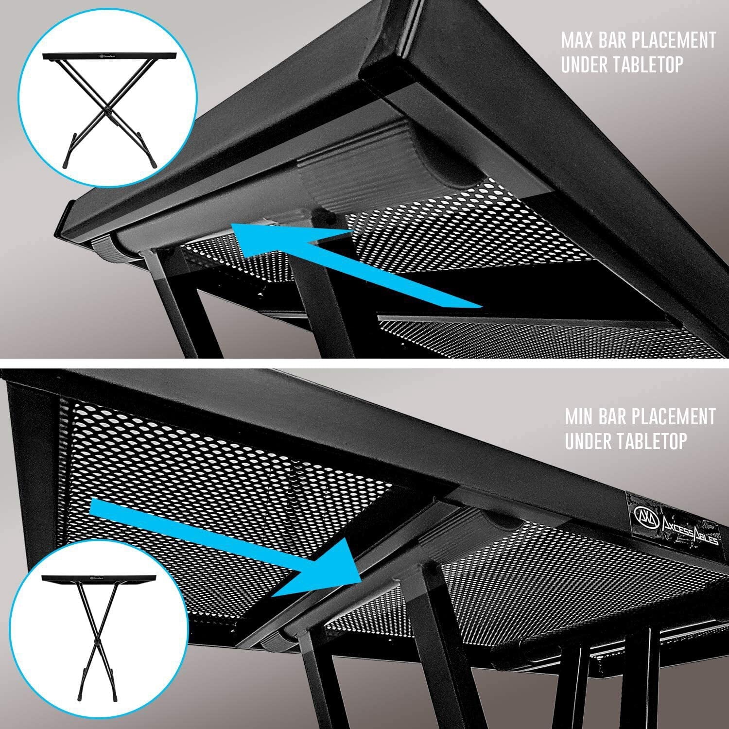 Portable DJ Table Stand with Carry Bag Q3739