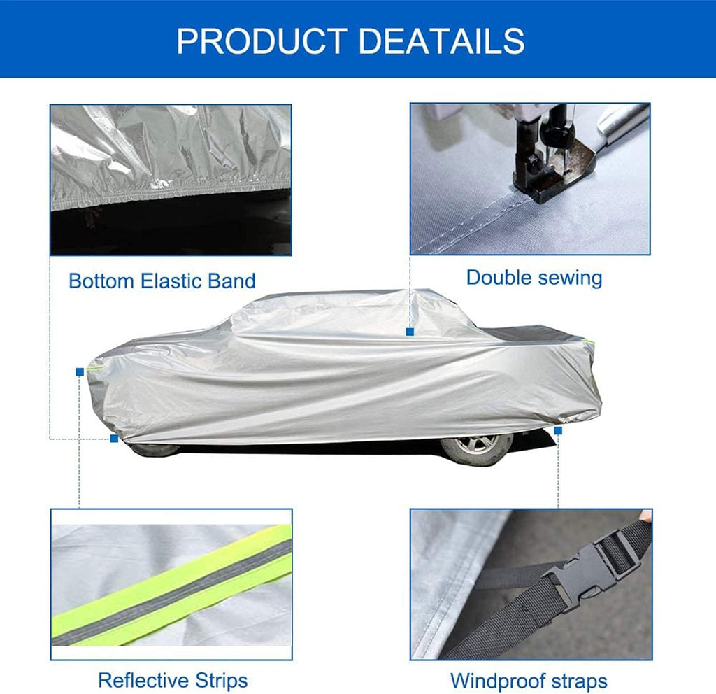 6 Layers Waterproof Car Cover (208 X 78 X 59 inches) H67266