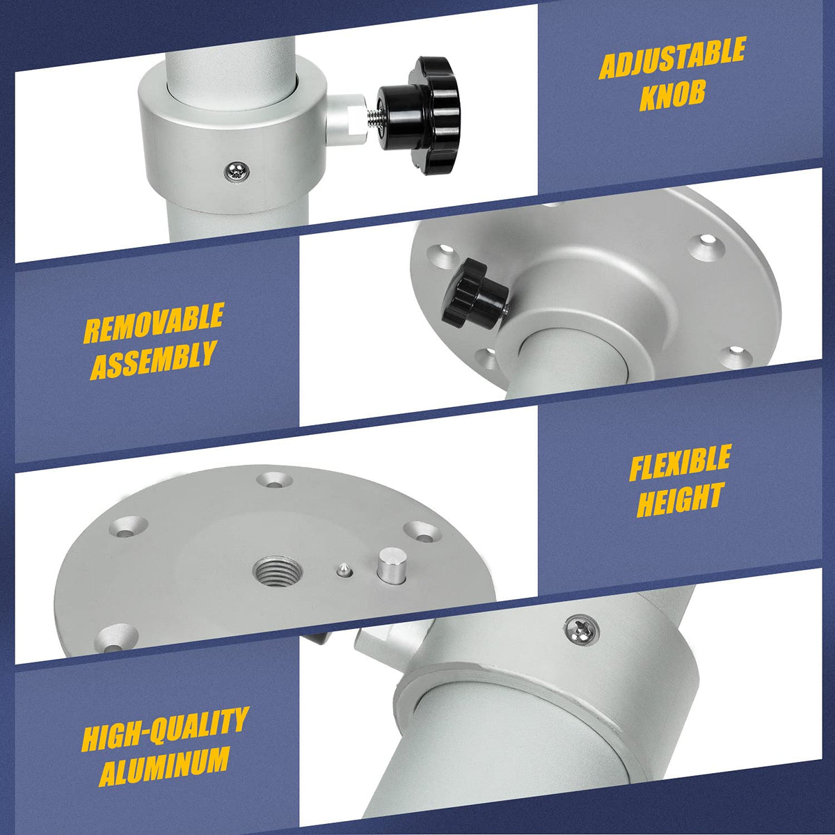 Adjustable Detachable Table Pedestal Stand Base Kit Y153096
