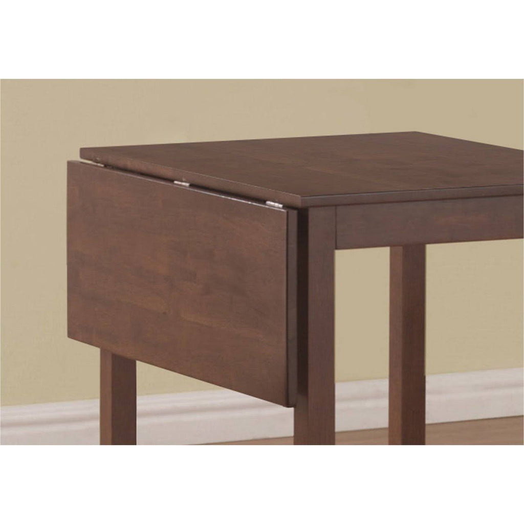 Walnut Beige Solid Wood 3pcs Dining Set E823599