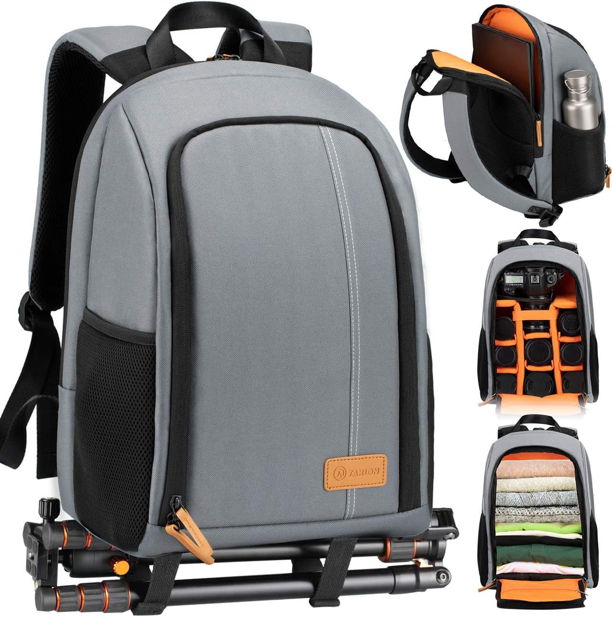 Waterproof Camera Backpack with 15 Inch Laptop Compartment V958