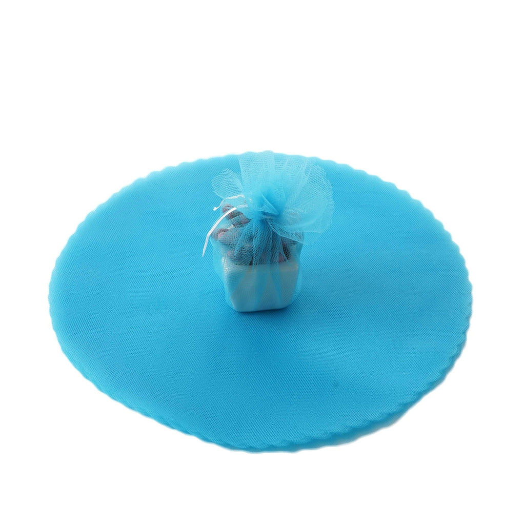 Turquoise 12" Tulle Circles 5 Packs of 25pcs P85975