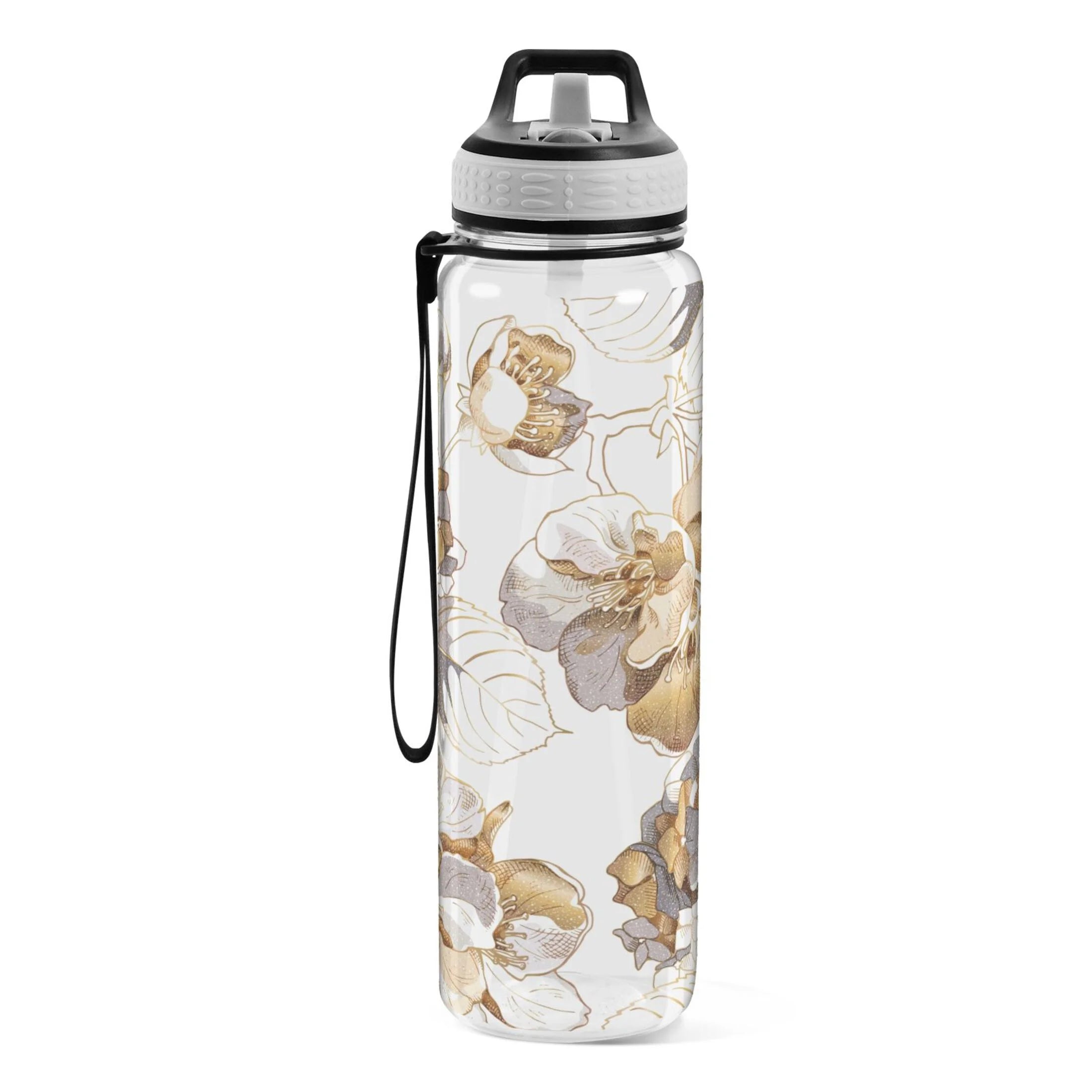 32oz Clear Tritan Water Bottle with Straw O918