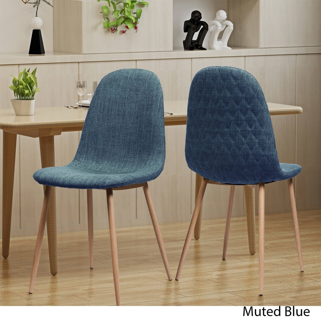 Blue Fabric Dining Chair Set of 2 V635603