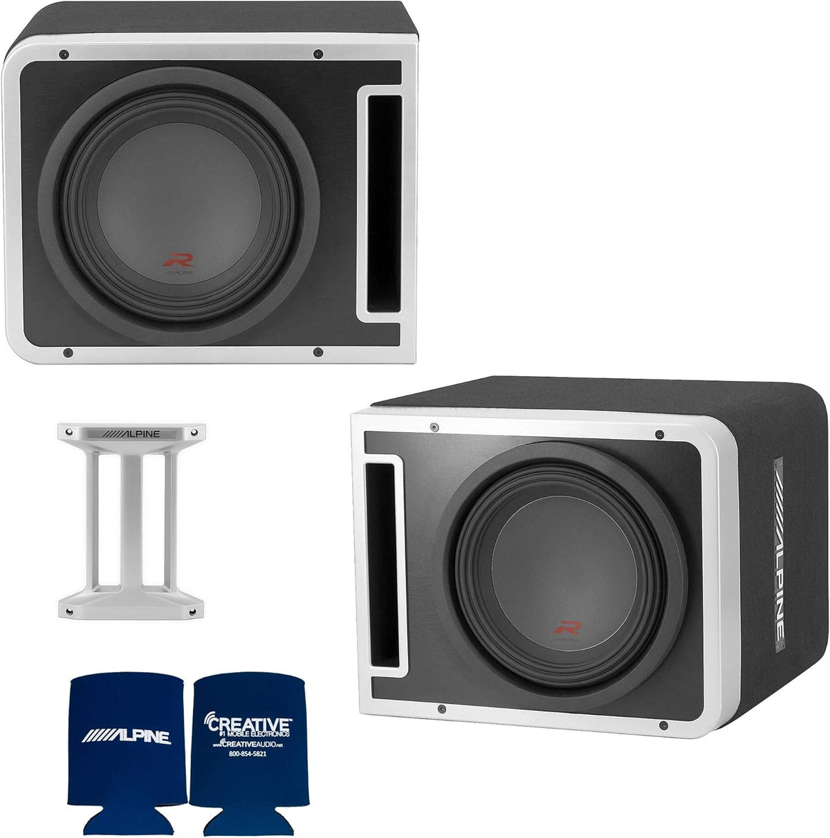 Pair of 10-inch Subwoofer Enclosures with Linking Kit X8464