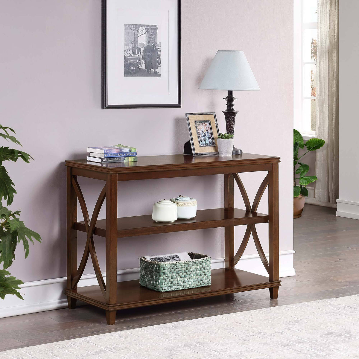 Espresso Console Table P190966