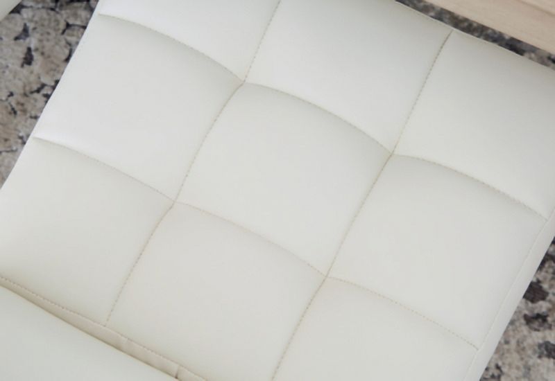 White & Beige Upholstered Side Chair, 2 Count N222820