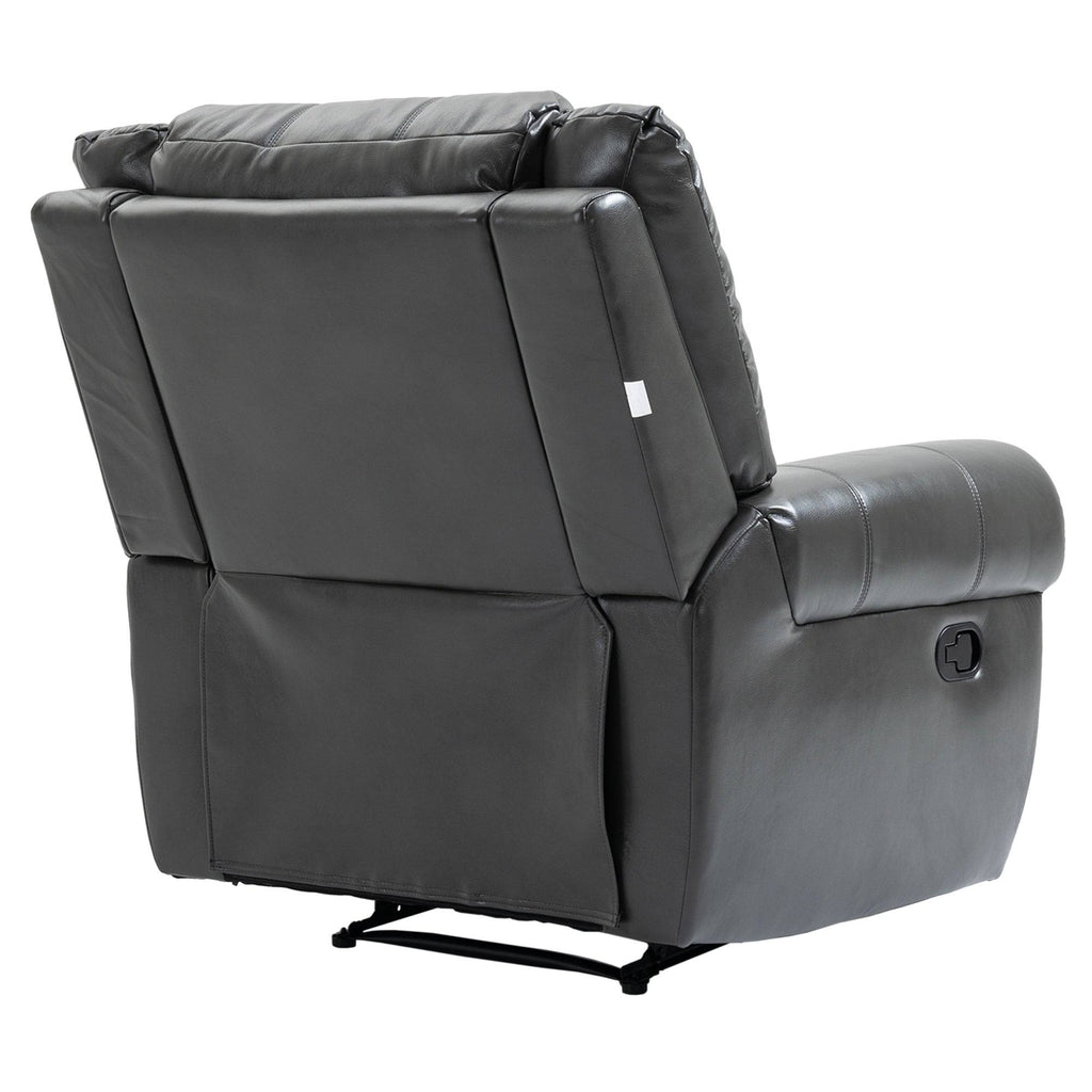 Grey Microfiber Manual Standard Recliner X4230
