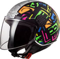Black/Neon-Yellow Jet Helmet H632